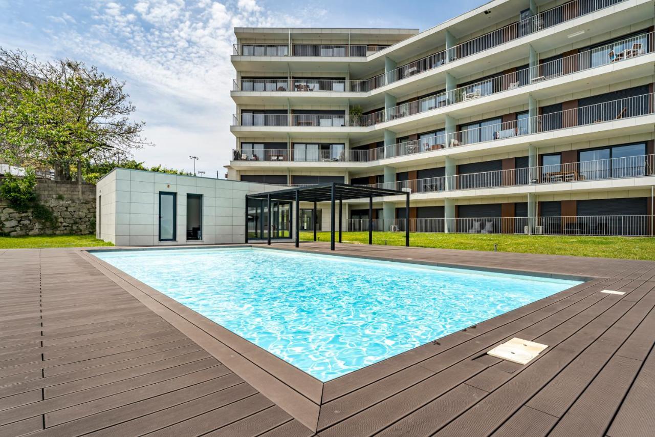 ポルトAntas Park Flat With Poolアパートメント エクステリア 写真
